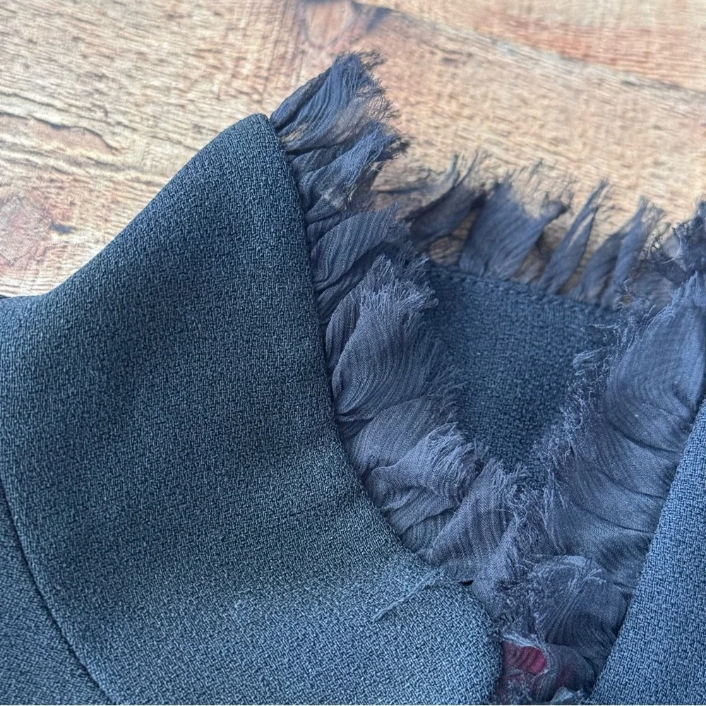 Black Military Style Women's Blazer - Picture 7 of 10